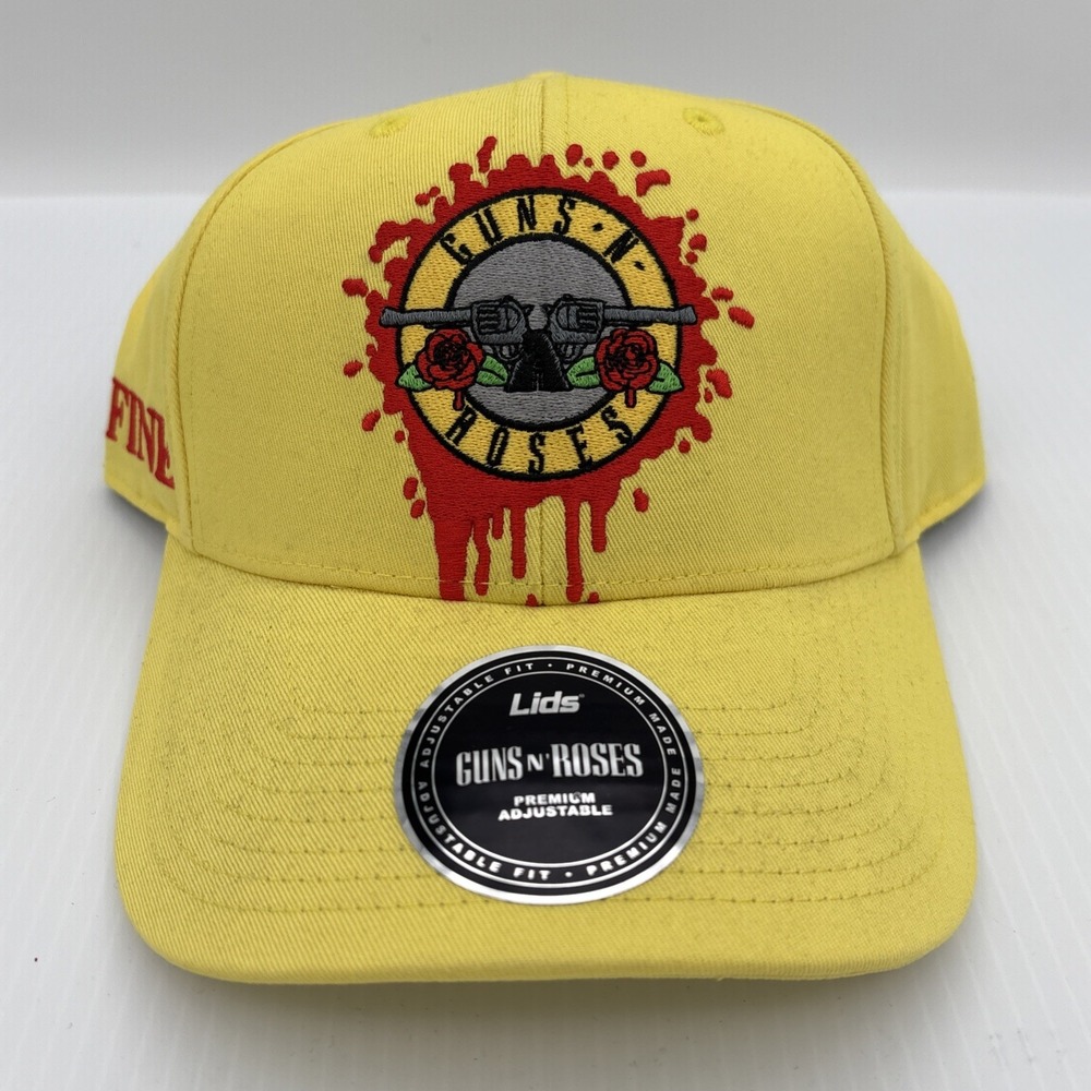 Guns N Roses Circle Logo Hat Yellow Lids Exclusive So Fine Adjustable Snapback